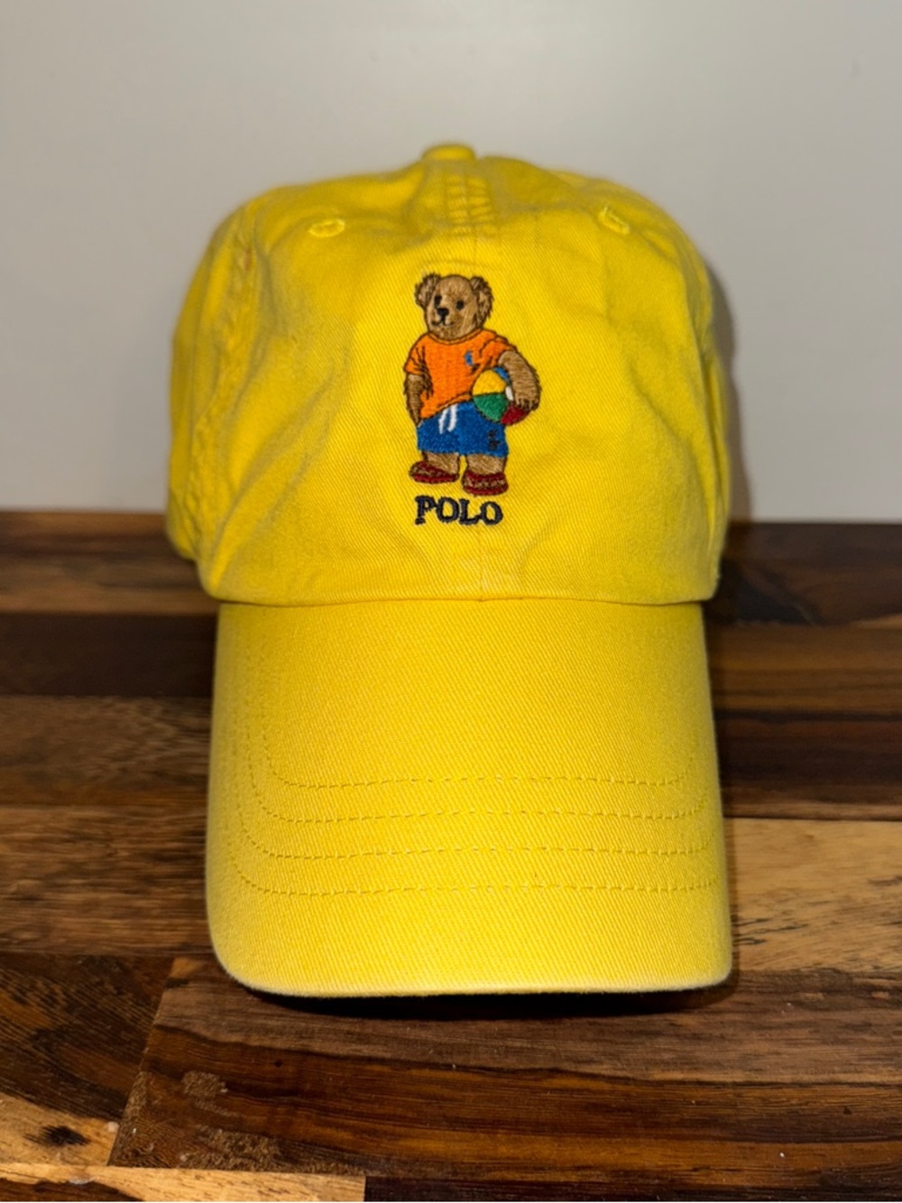 Polo by Ralph Lauren Yellow Polo Bear Baseball Cap